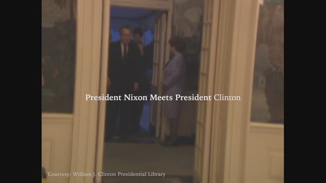 Nixon Meets Clinton for the First Time in Candid White House Moment – 1993