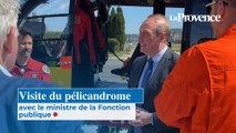 Visite du Pélicandrome avec la ministre de la Fonction publique