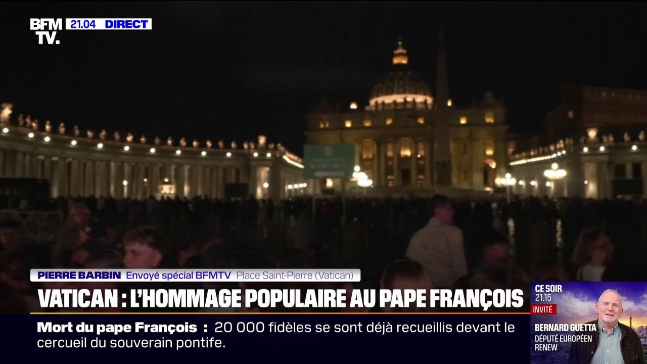Plus de 20.000 fidèles se sont déjà recueillis devant le cercueil du pape François
