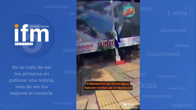 Banderas de Nicaragua en San Andrés