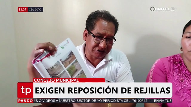 Concejo Municipal exige reponer rejillas robadas de los drenajes