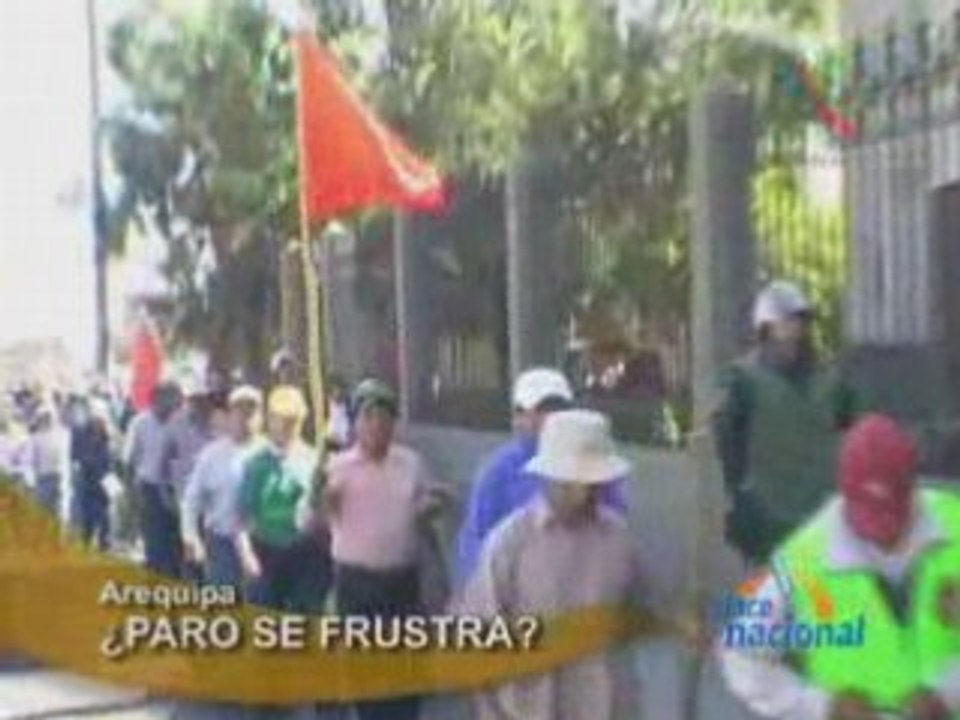 ¿PARO SE FRUSTRA?  - AREQUIPA