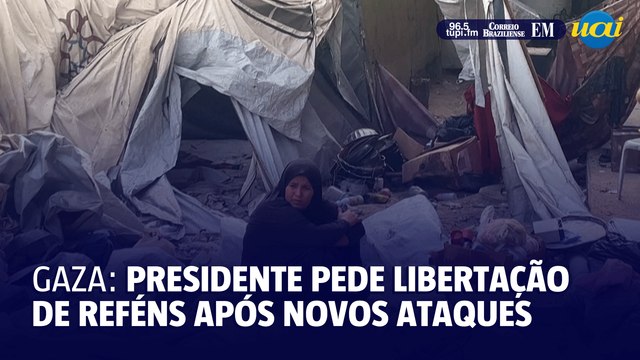 Com novos ataques israelenses em Gaza, presidente palestino pede libertação de reféns