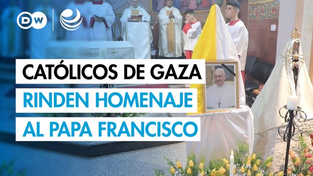 Los católicos de Gaza rinden homenaje al papa Francisco