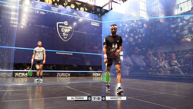 PSA Squash Tour - Grasshopper Cup Zurich (2e tour hommes) - Baptiste Masotti - Abdulla Al-Tamimi