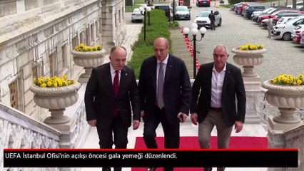 UEFA İstanbul Ofisi'nin açılışı öncesi gala yemeği düzenlendi