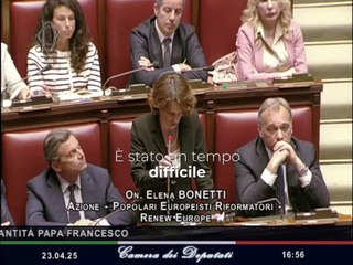 Bonetti - Oggi alla Camera abbiamo commemorato Papa Francesco (23.04.25)