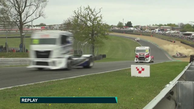 British Truck Racing Championship 2025 Brands Hatch Race 4 Poole Flips