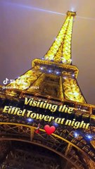 I went to the Eiffel Tower at Night! 🗼🌟❤️