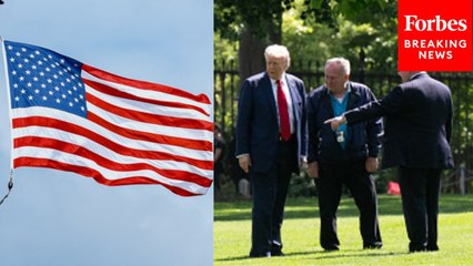 Karoline Leavitt Asked About Trump's Plan To Install Two 'Massive' US Flags On White House Complex