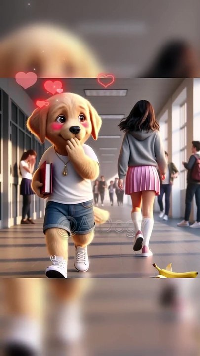 The awkward moment that cute puppy will never forget 😨