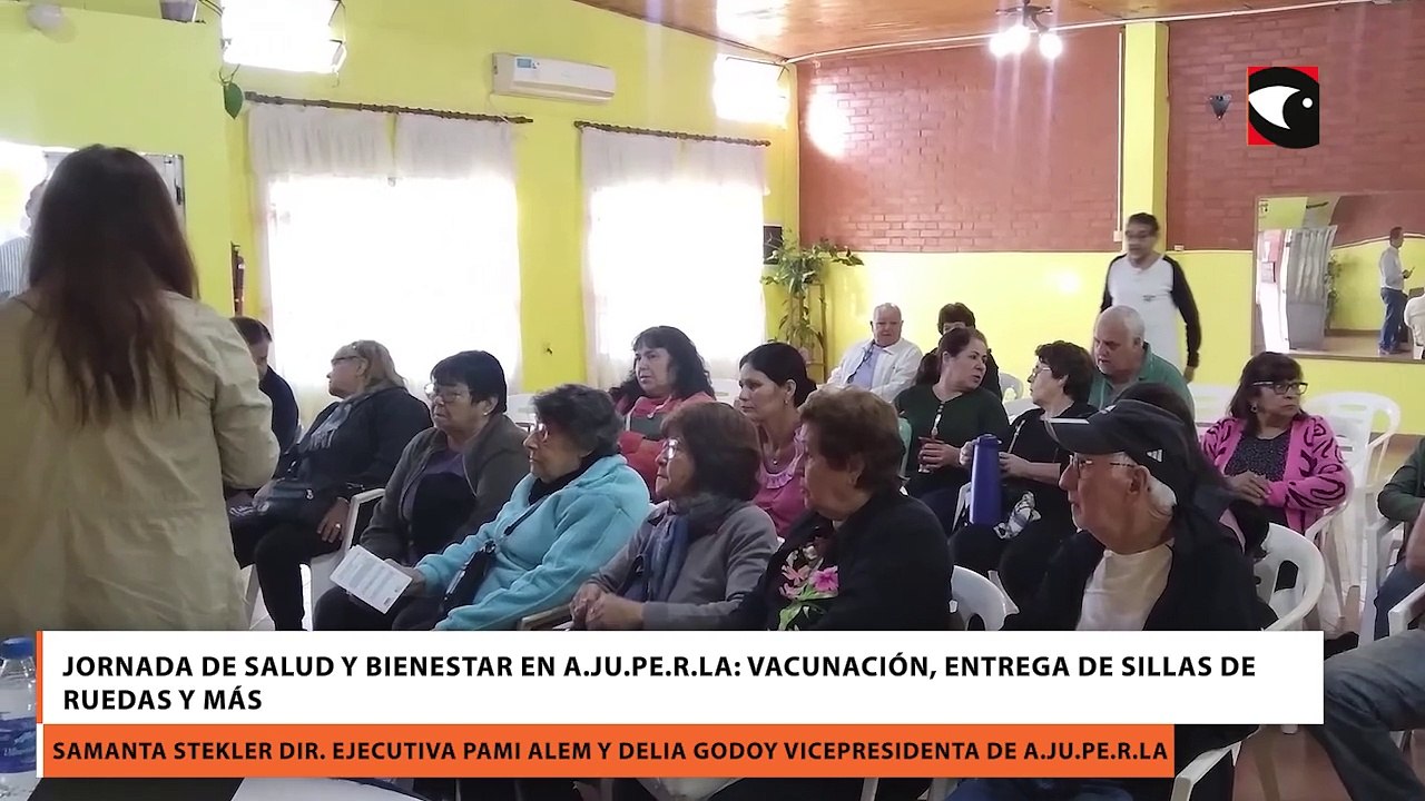 Jornada de salud y bienestar en A.JU.PE.R.LA: vacunación, entrega de sillas de ruedas y más