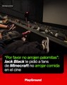 Jack Black le pidió a fans de Minecraft no arrojar comida en el cine