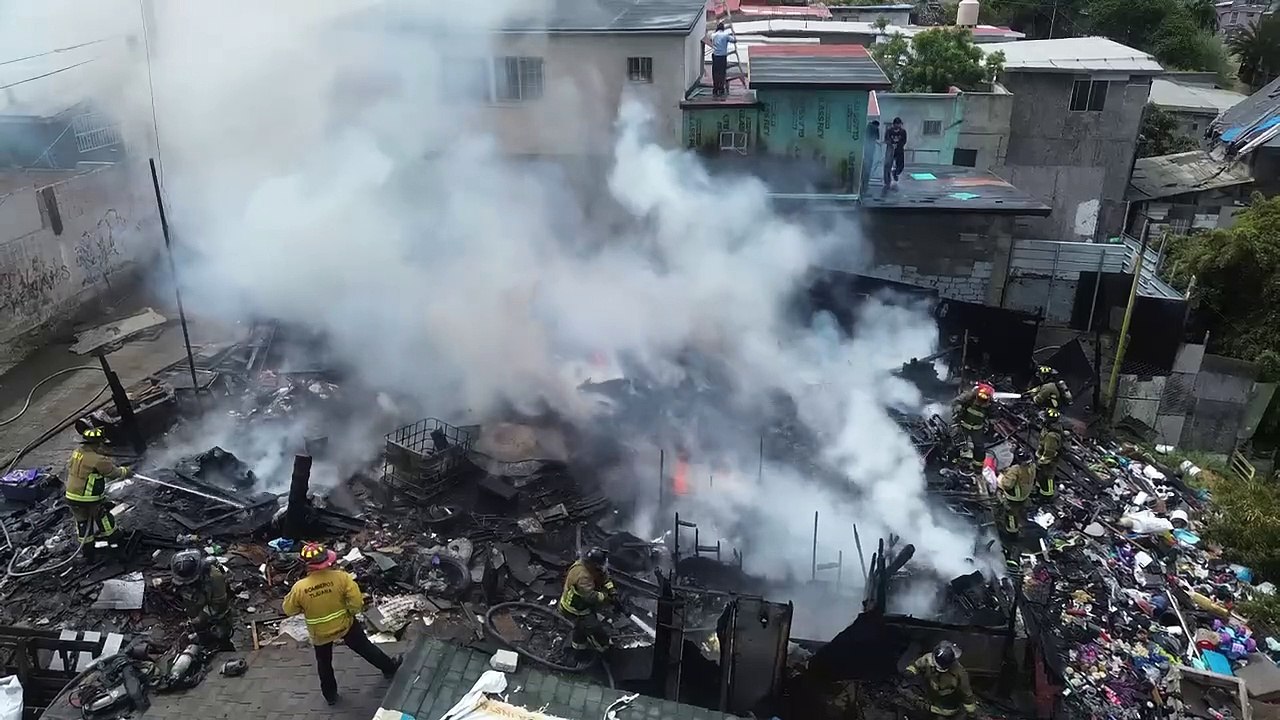 Incendio en Colonia México de Tijuana