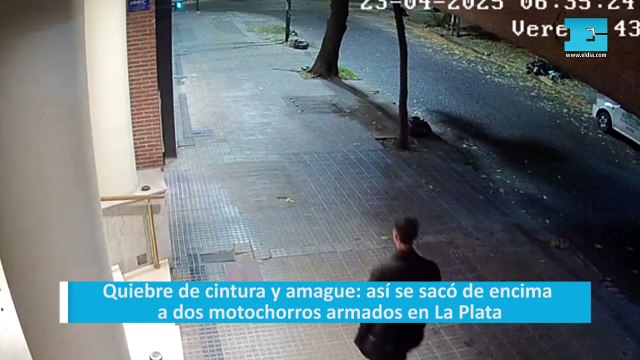 Quiebre de cintura y amague: así se sacó de encima a dos motochorros armados en La Plata