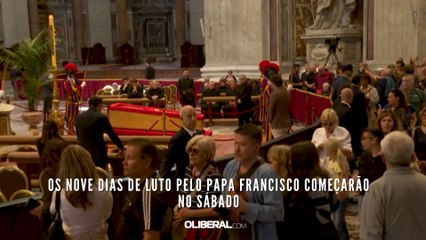 Os nove dias de luto pelo papa Francisco começarão no sábado