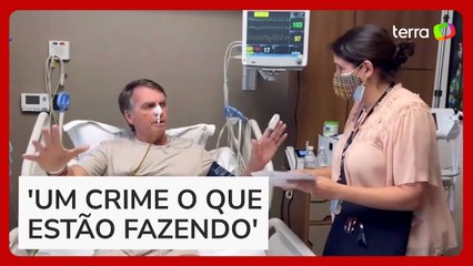 Bolsonaro se exalta ao ser intimado no hospital e questiona presença de oficial do STF