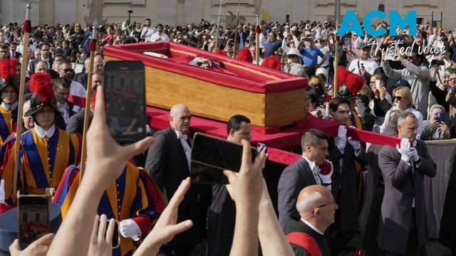 Catholic pilgrims pay respect to Pope Francis at Saint Peter's Basilica, Vatican City