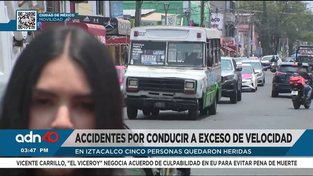 Accidente en Iztacalco deja cinco heridos; alcohol y velocidad causan la mayoría de siniestros