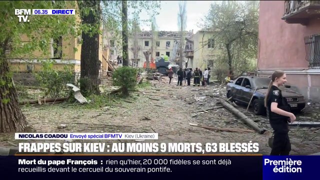 Guerre en Ukraine: des frappes sur Kiev font au moins 9 morts et 63 blessés