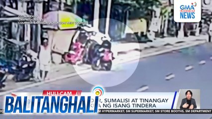Motorcycle rider, sumalisi at tinangay ang P3,500 na kita ng isang tindera | Balitanghali