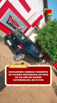 Moradores cobram conserto de galeria estourada há mais de um mês no bairro Maternidade, em Patos