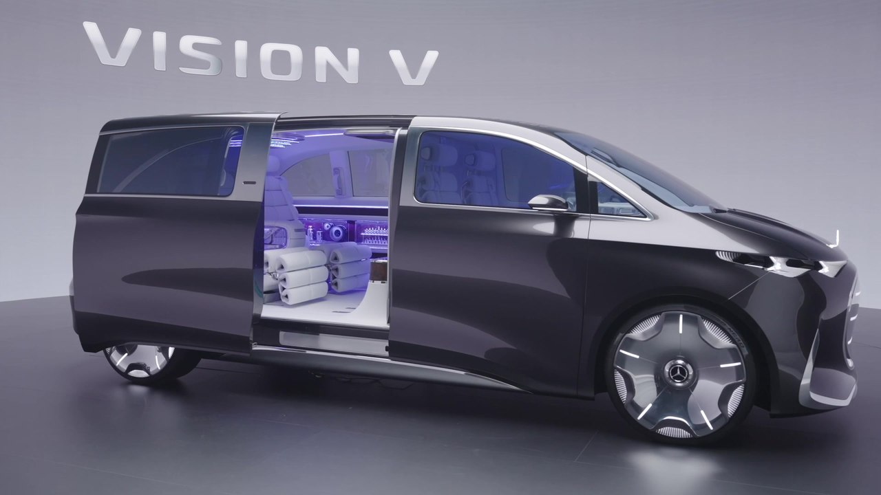 Der Mercedes-Benz Vision V - Erstklassige digitale Erlebnisse in der immersiven „Private Lounge“