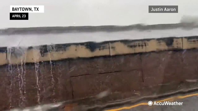 Thunderstorms slam the South with hail and heavy rain