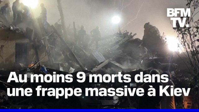 Ukraine: au moins neuf morts et 63 blessés après une frappe massive russe sur Kiev