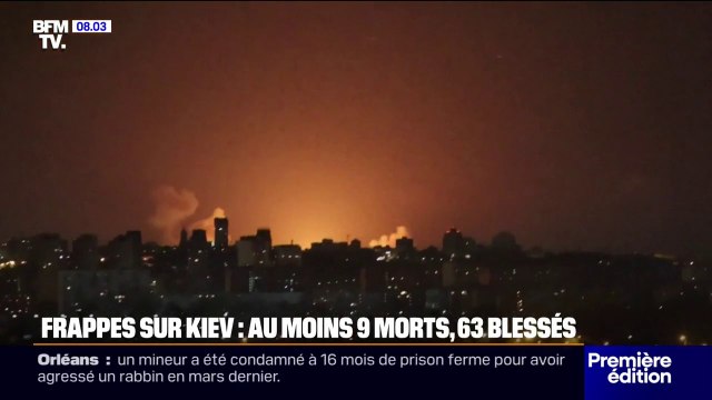 Frappes russes sur Kiev et Kharkiv: au moins 9 morts et 63 blessés après une attaque sur la capitale ukrainienne