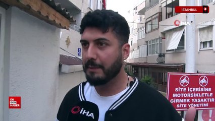 Kumburgaz’da depremde binanın duvarları yıkıldı