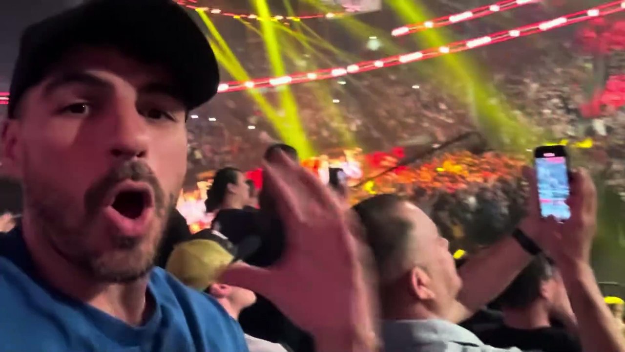 Unseen Footage of Randy Orton & John Cena Off Air Commercial Break during WWE Raw 4/21/25