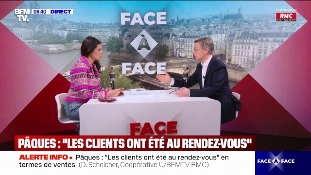 Dominique Schelcher, PDG de Coopérative U, explique qu'il y a eu une très forte croissance des produits frais la semaine de Pâques