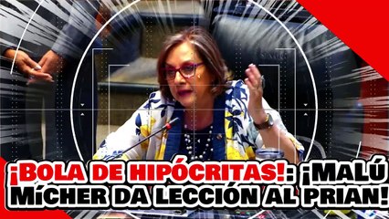 ¡BOLA DE HIPÓCRITAS! ¡MALÚ MÍCHER da LECCIÓN al 'Narko-PRIAN' por COLGARSE de la MUERTE del PAPA!