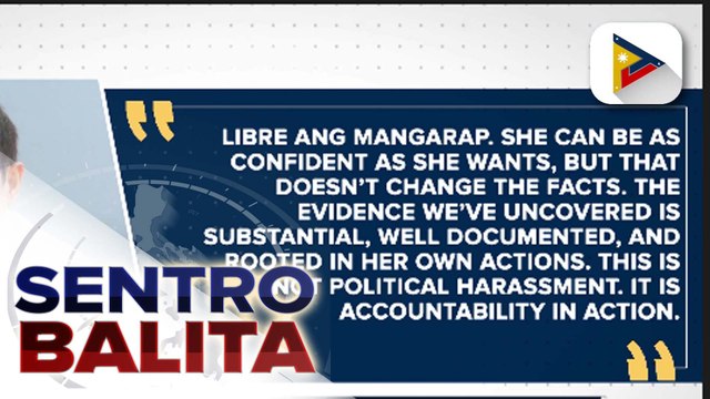 Ilang mambabatas, pinayuhan si VP Duterte na huwag maging kampante sa impeachment case laban sa kanya; Rep. Roman, pinalagan din ang batikos ni VP Sara sa 20 Pesos Rice Program ng pamahalaan
