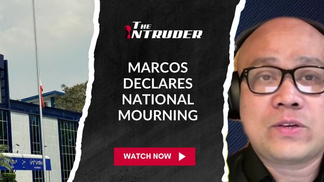 Marcos declares national mourning