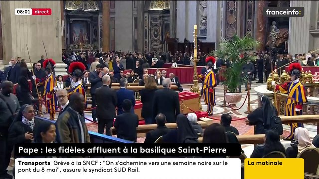 Disparition du Pape François: La basilique Saint-Pierre de Rome a rouvert ce matin ses portes pour une nouvelle journée d’hommage avant ses obsèques qui se tiendront samedi matin - VIDEO