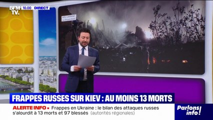Frappes russes en Ukraine: un nouveau bilan fait état de 13 morts et au moins 97 blessés