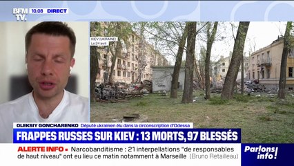 Frappes russes sur Kiev: "C'est encore une nouvelle tragédie", déplore ce député ukrainien