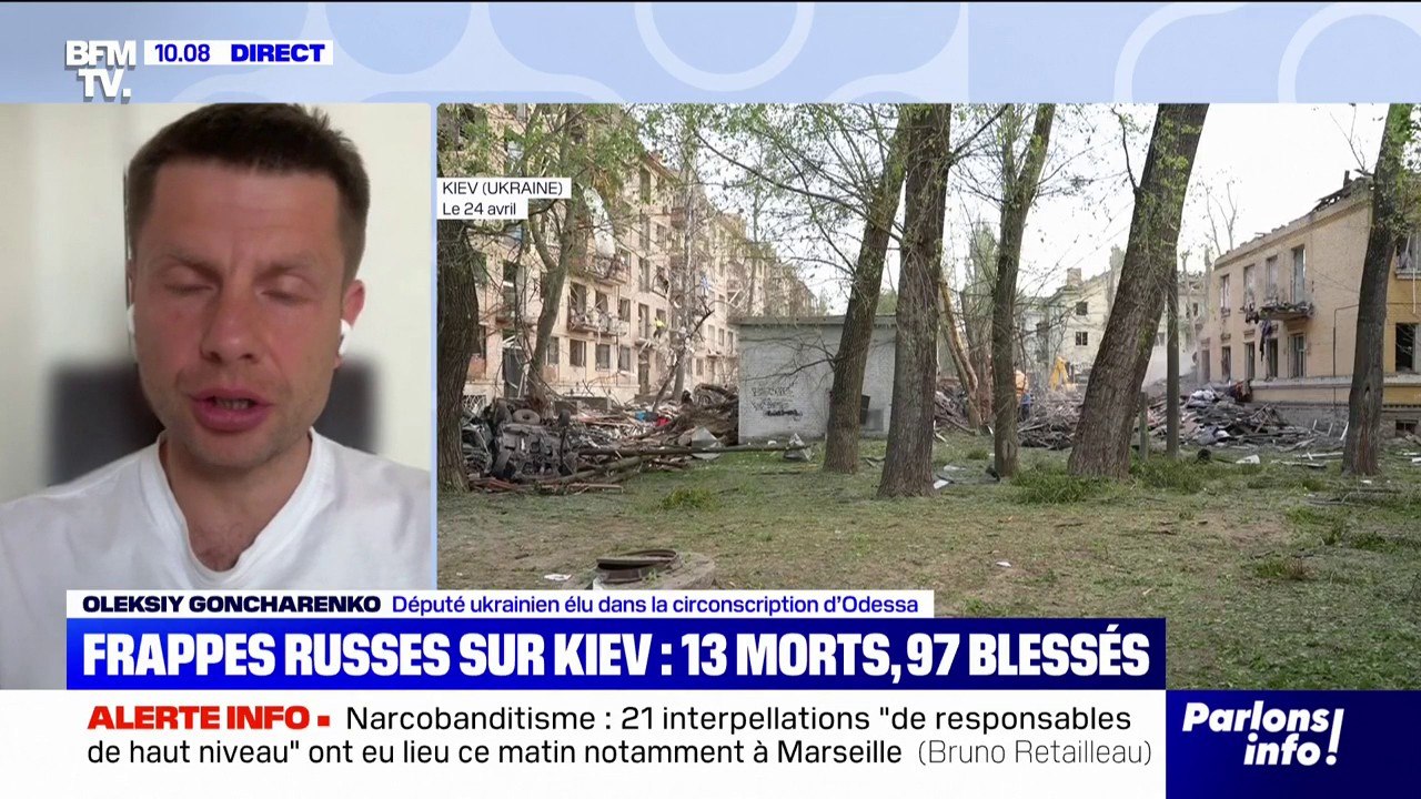 Frappes russes sur Kiev: "C'est encore une nouvelle tragédie", déplore ce député ukrainien