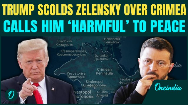 Trump Rips Zelensky Over Refusal To Concede Crimea | “Crimea Was LOST Long Ago, Stop Blocking Peace”