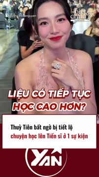 Thuỳ Tiên bất ngờ lộ chuyện học tiến sĩ ở sự kiện