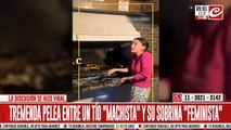 Le encontró haciendo el asado... ¡y la mandó a cocinar pastas!