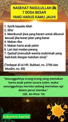 7 Dosa Besar yang harus kamu jauhi #rasulullah #katakatabijak