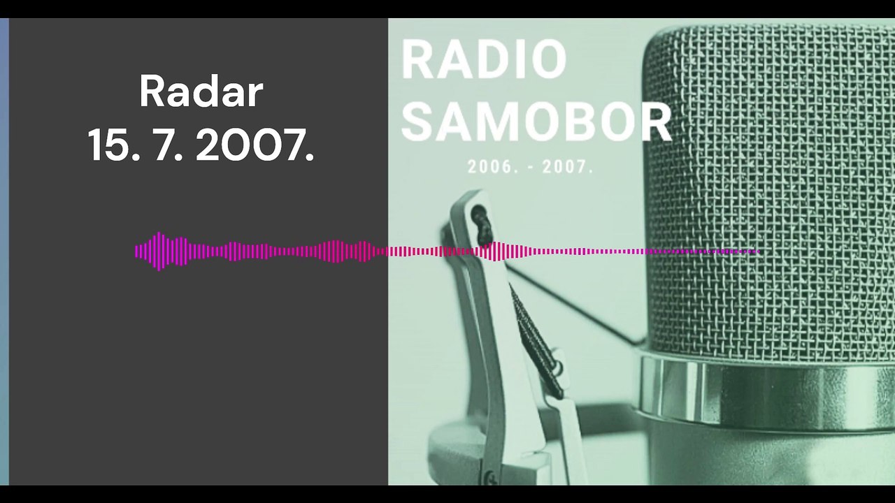 Radar - 15. 7. 2007.