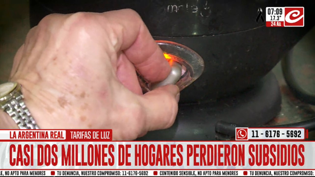 Casi dos millones de hogares perdieron los subsidios a los servicios