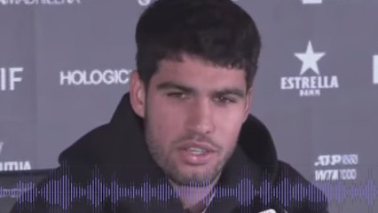 El momento en que Alcaraz anuncia que no estará en Madrid: escuchen