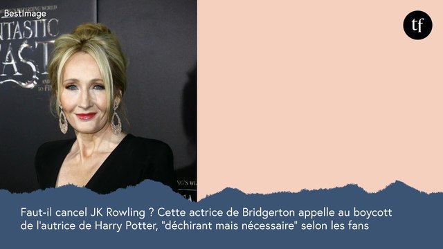 Faut-il cancel J.K Rowling ? Cette actrice de Bridgerton appelle au boycott de l'autrice de Harry Potter, déchirant mais nécessaire selon les fans