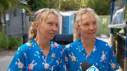 Las gemelas que se han hecho virales por su peculiar forma de hablar durante esta entrevista