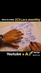 How to make 1/2 lac per month